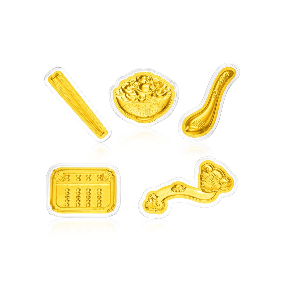 豐衣足食如意算盤999.9黃金工藝精品擺件