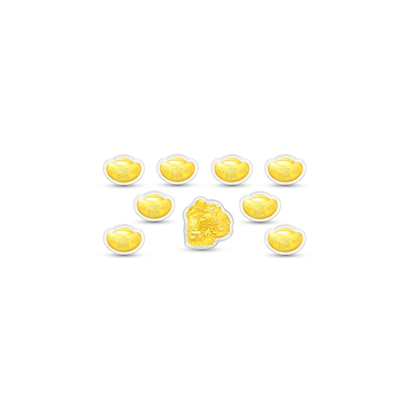 財源廣進999.9黃金工藝精品擺件