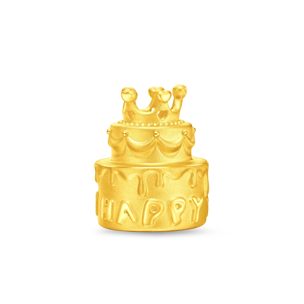 999 Pure Gold Birthday Cake Ornament