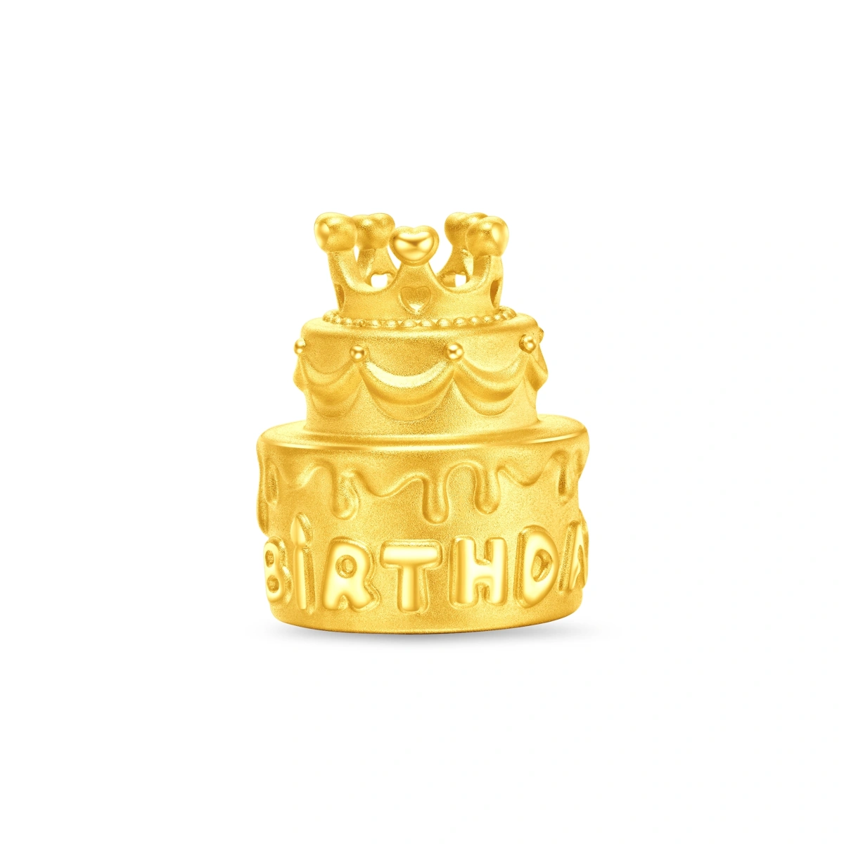 999 Pure Gold Birthday Cake Ornament