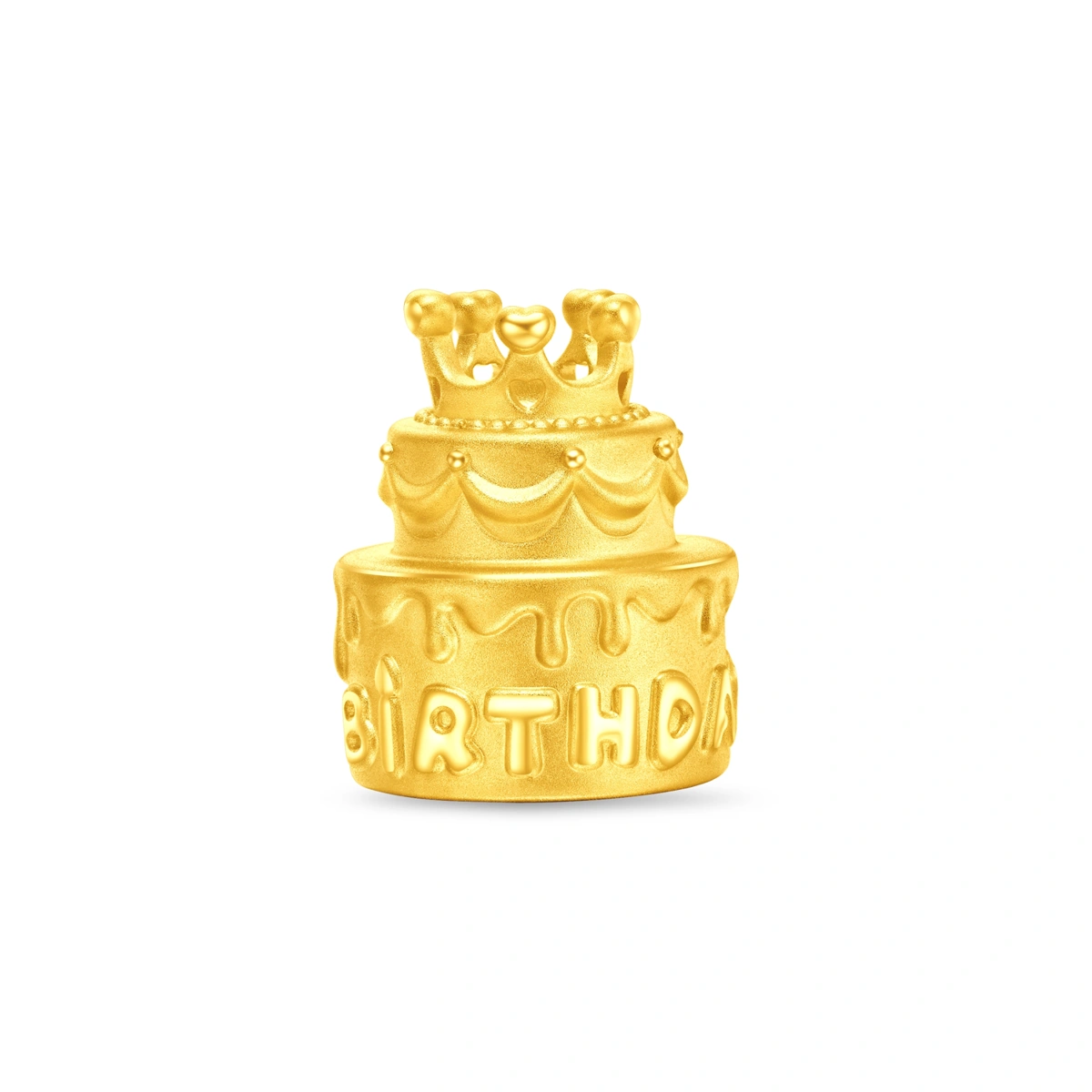 999 Pure Gold Birthday Cake Ornament