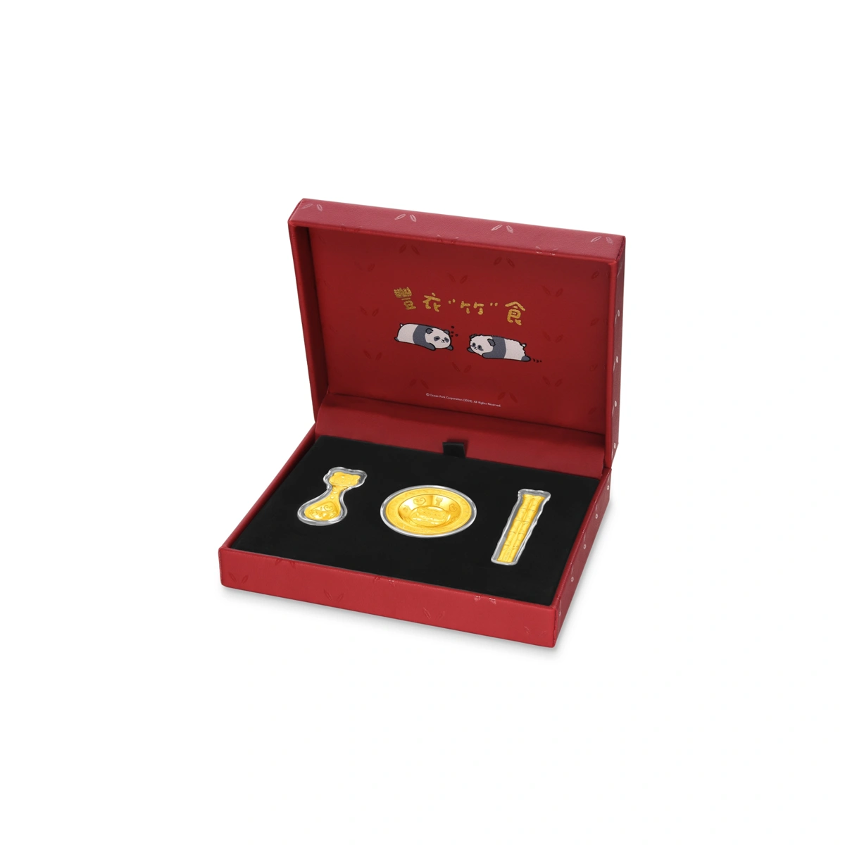 Giant Panda Pawrents Gift Set 999.9 Gold ornament