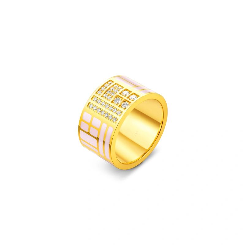999 Gold Diamond ring