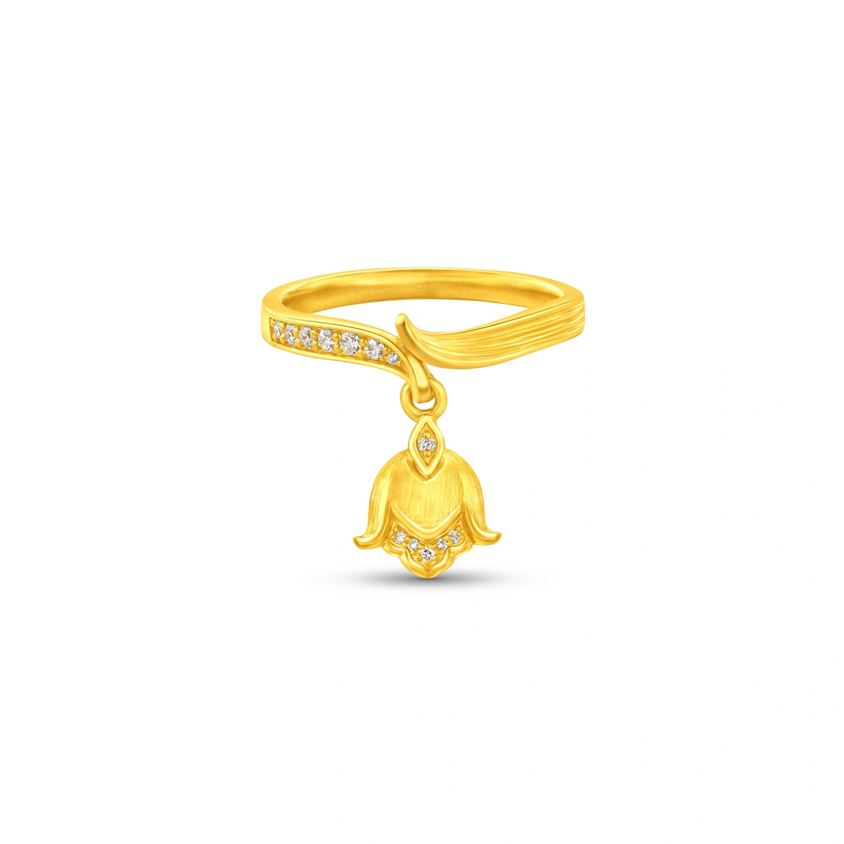 999 Gold Diamond ring