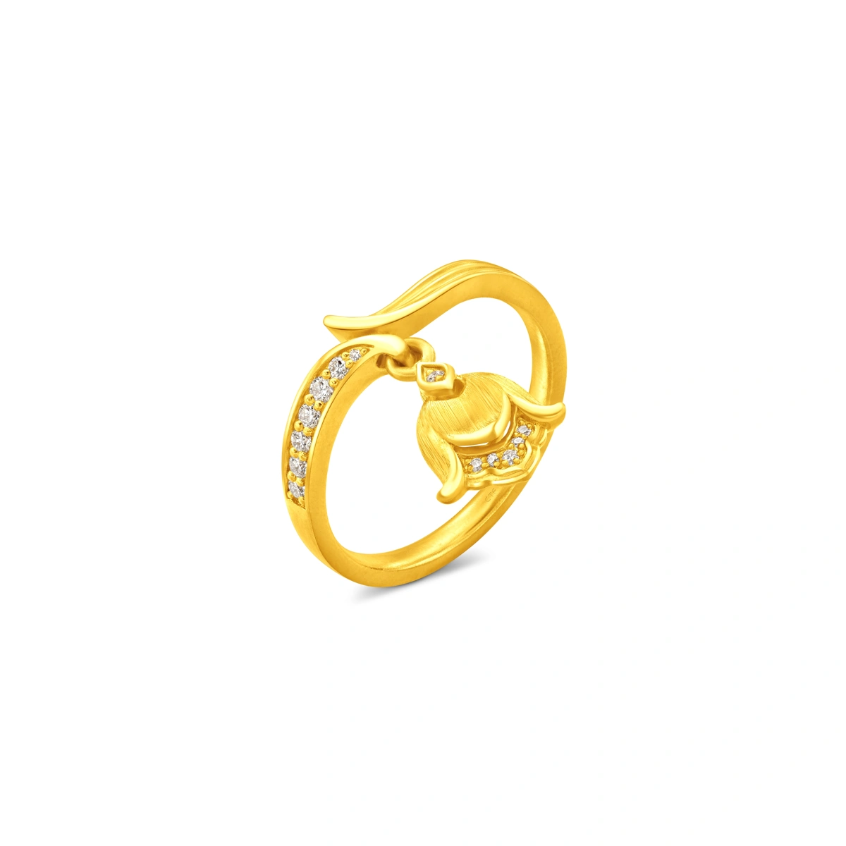 999 Gold Diamond ring