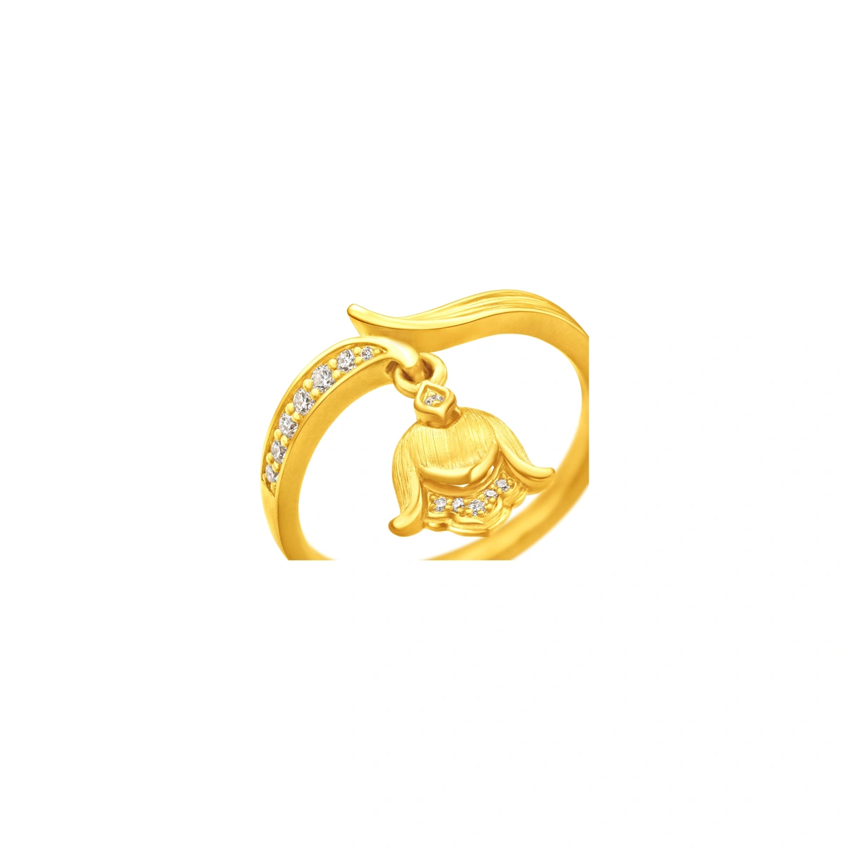 999 Gold Diamond ring