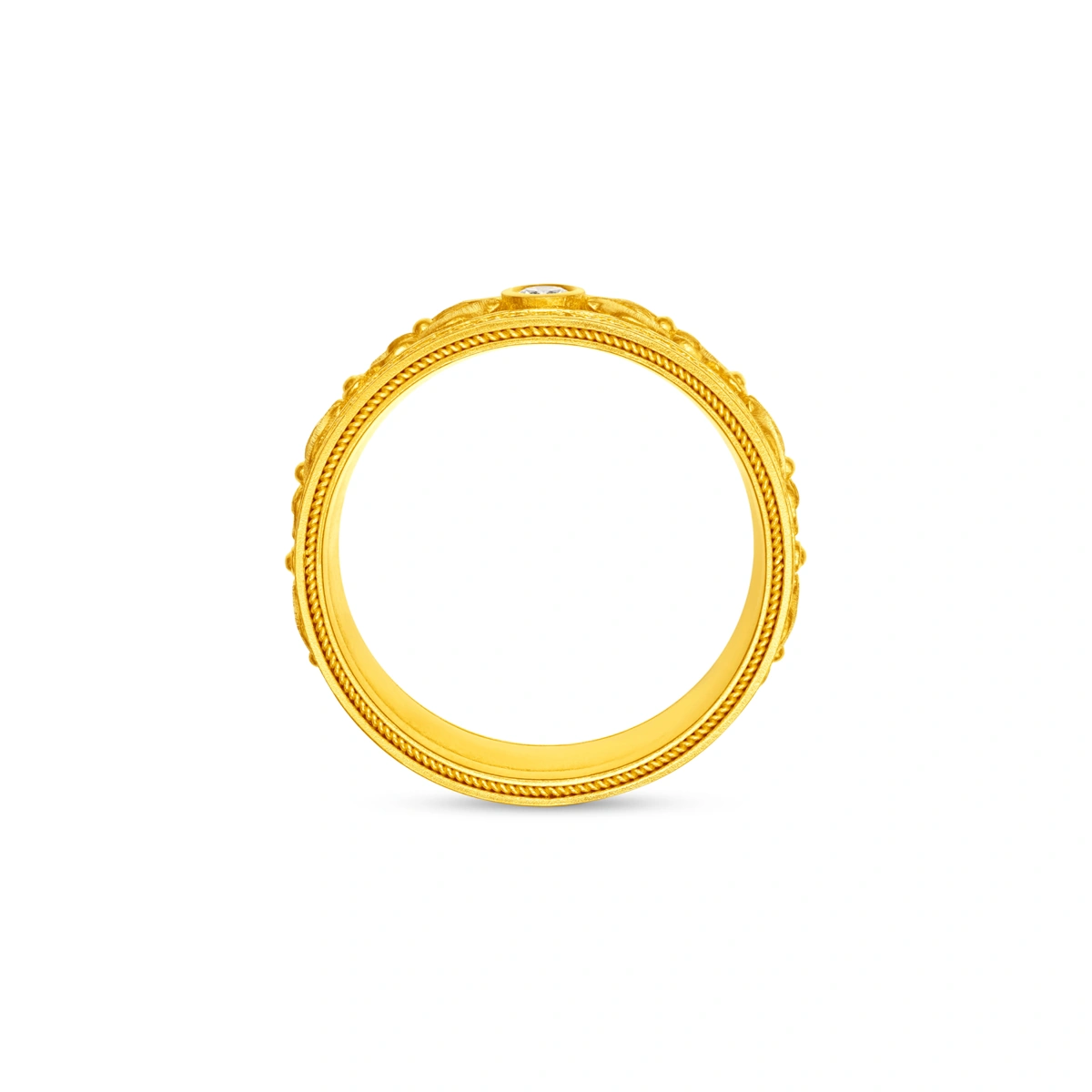 999 Gold Diamond ring