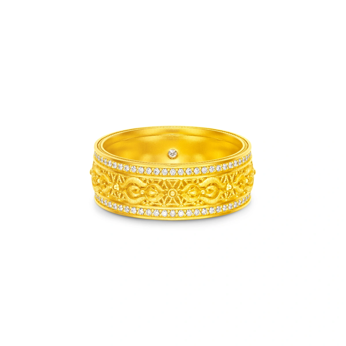 999 Gold Diamond ring