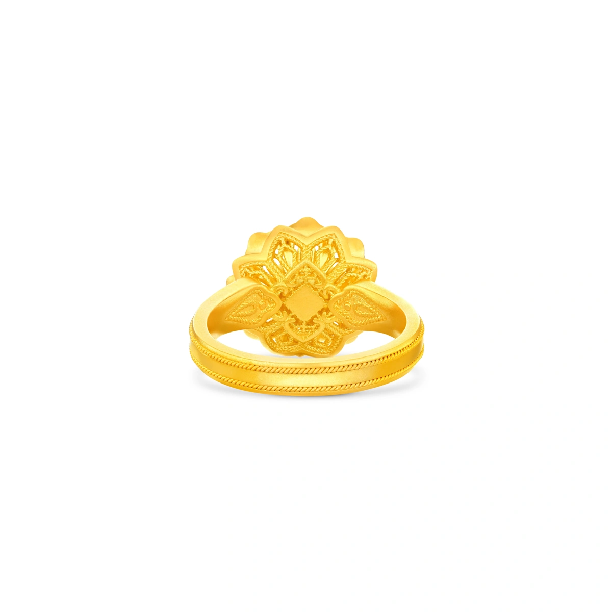 999足金鑲天然鑽石戒指