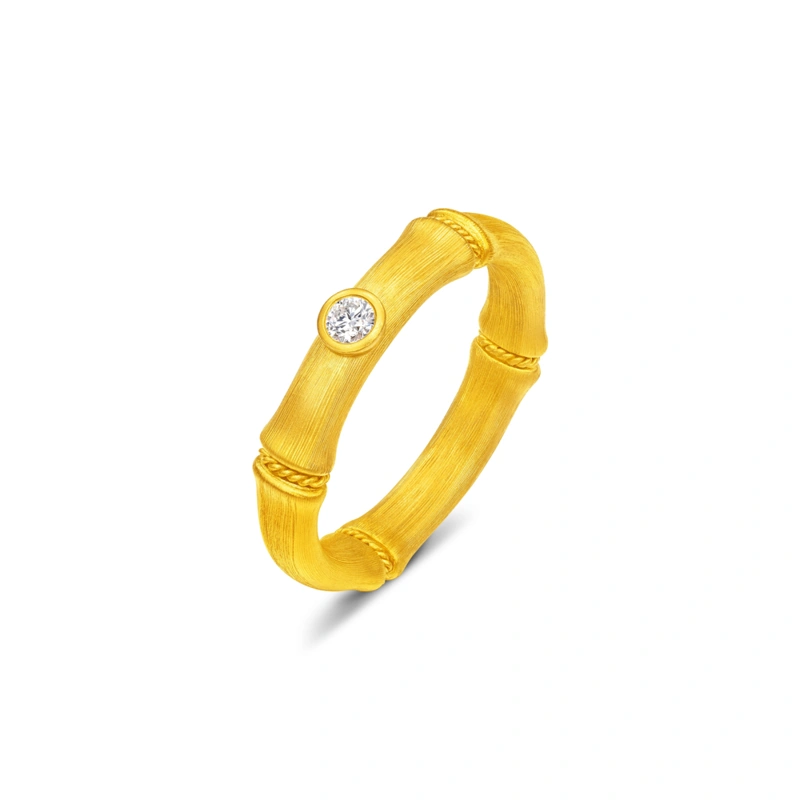 999 Gold Diamond ring