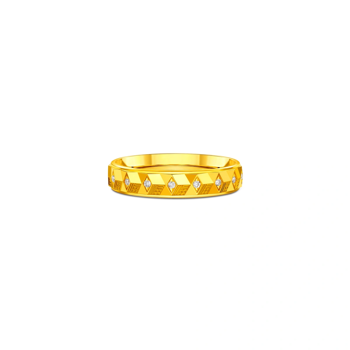 999 Gold Diamond ring