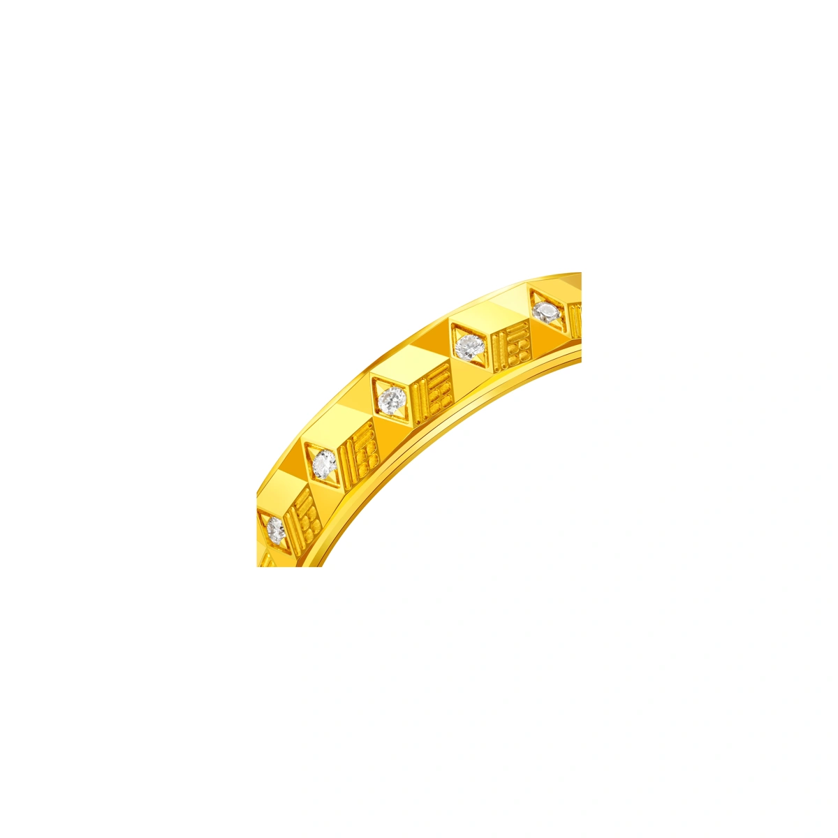 999 Gold Diamond ring