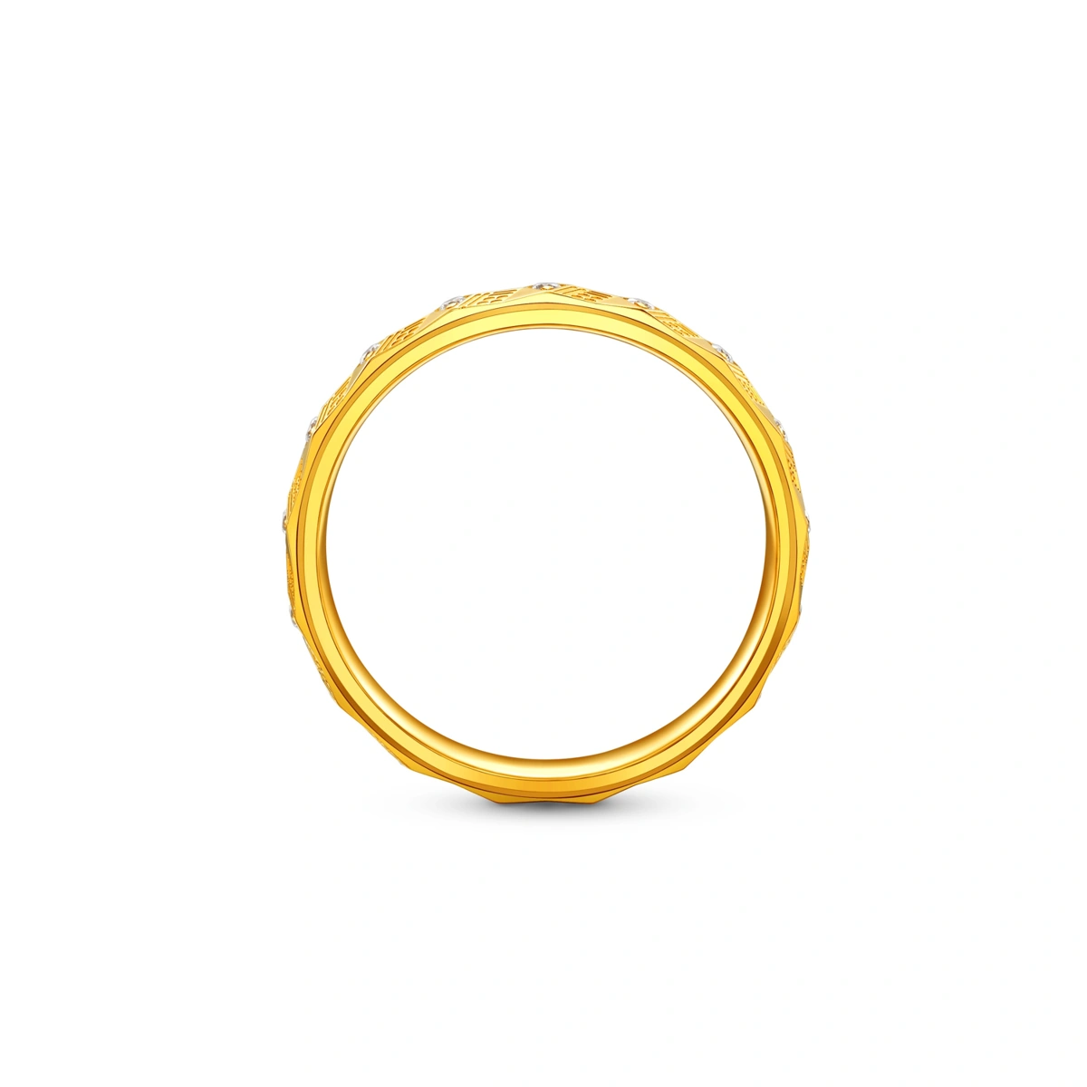 999 Gold Diamond ring