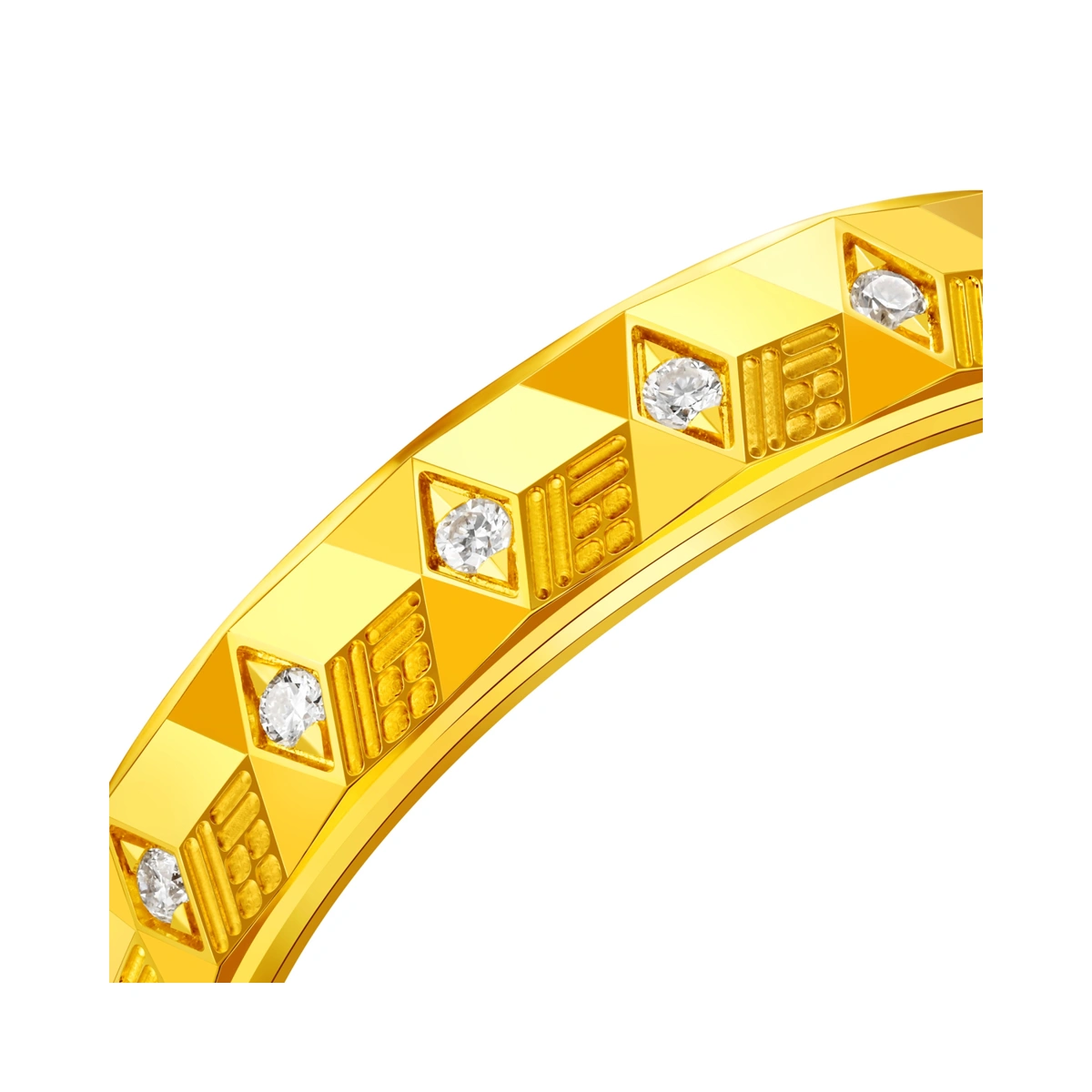 999 Gold Diamond ring