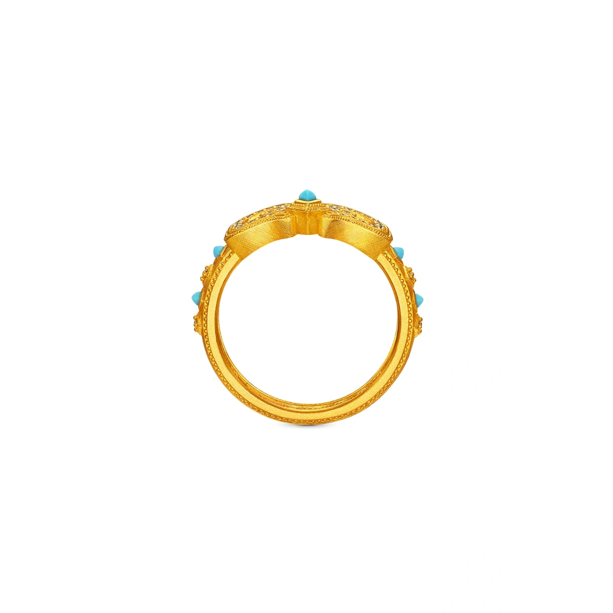 999 Gold Diamond ring