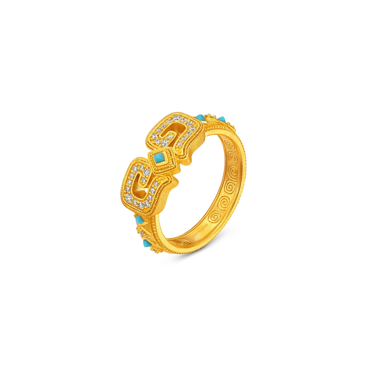 999 Gold Diamond ring