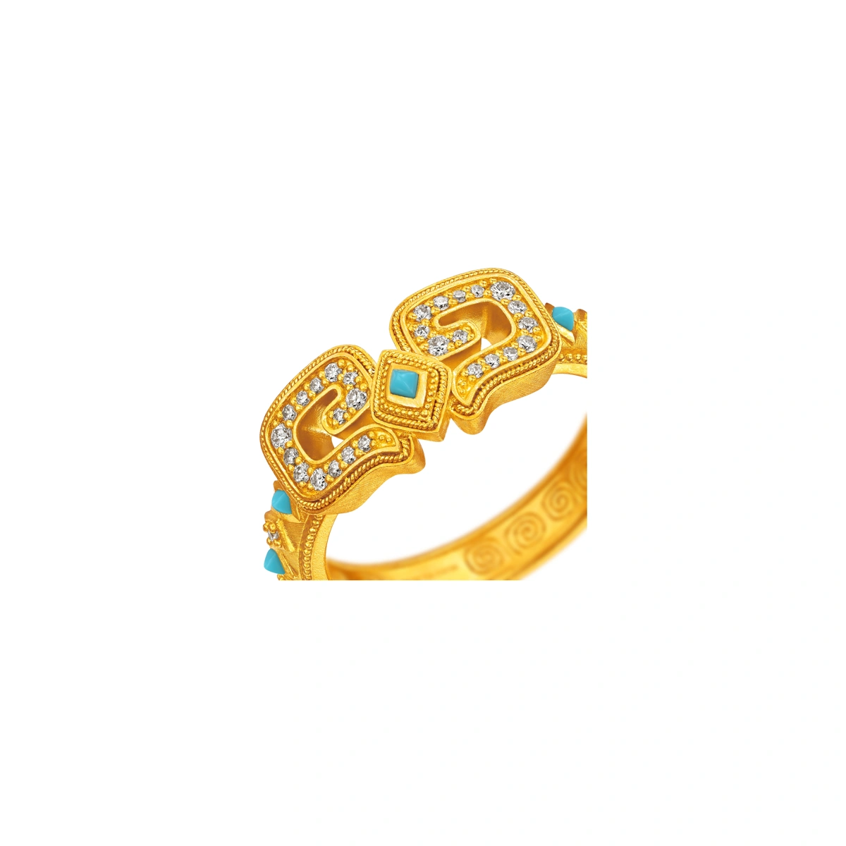 999 Gold Diamond ring