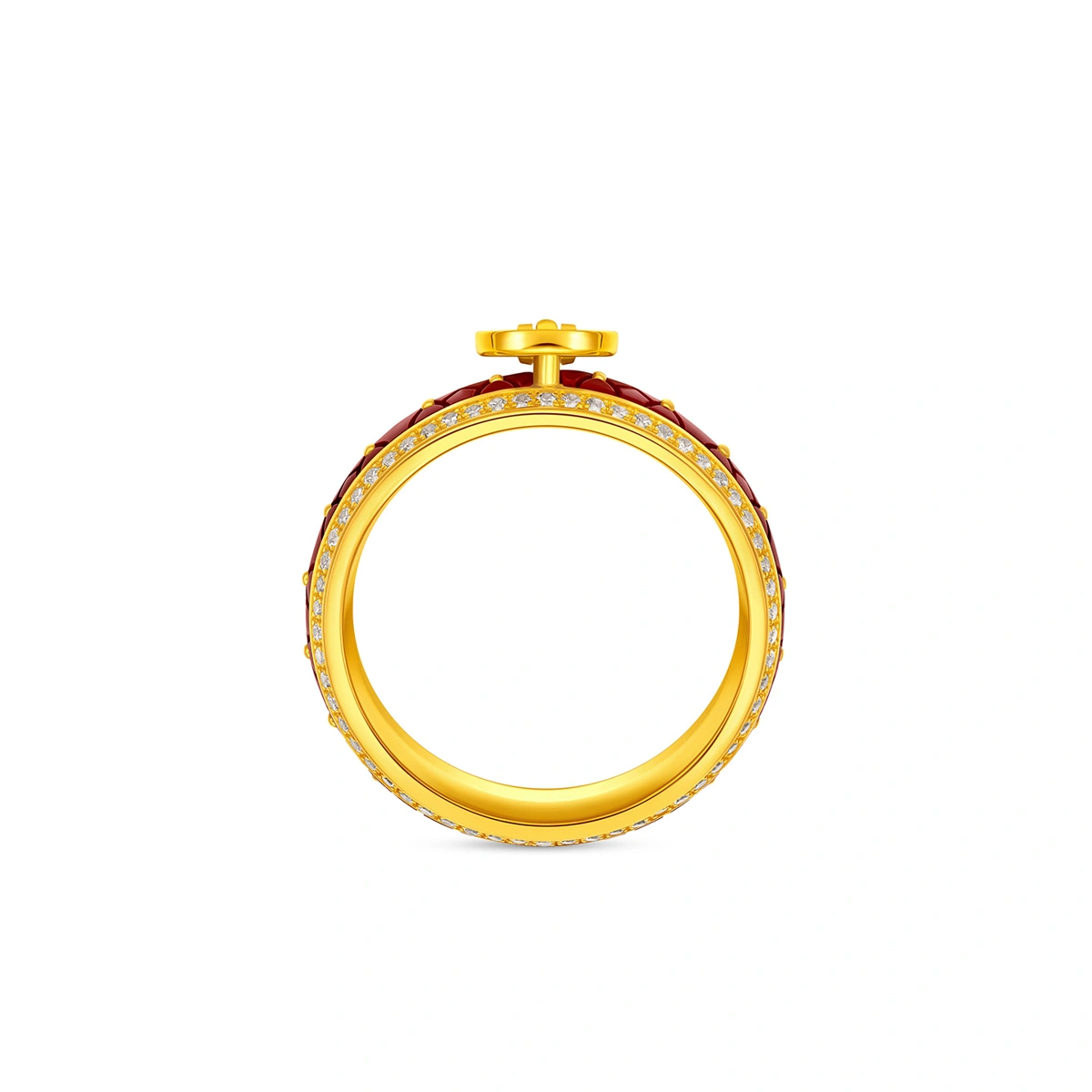 999 Gold Diamond ring