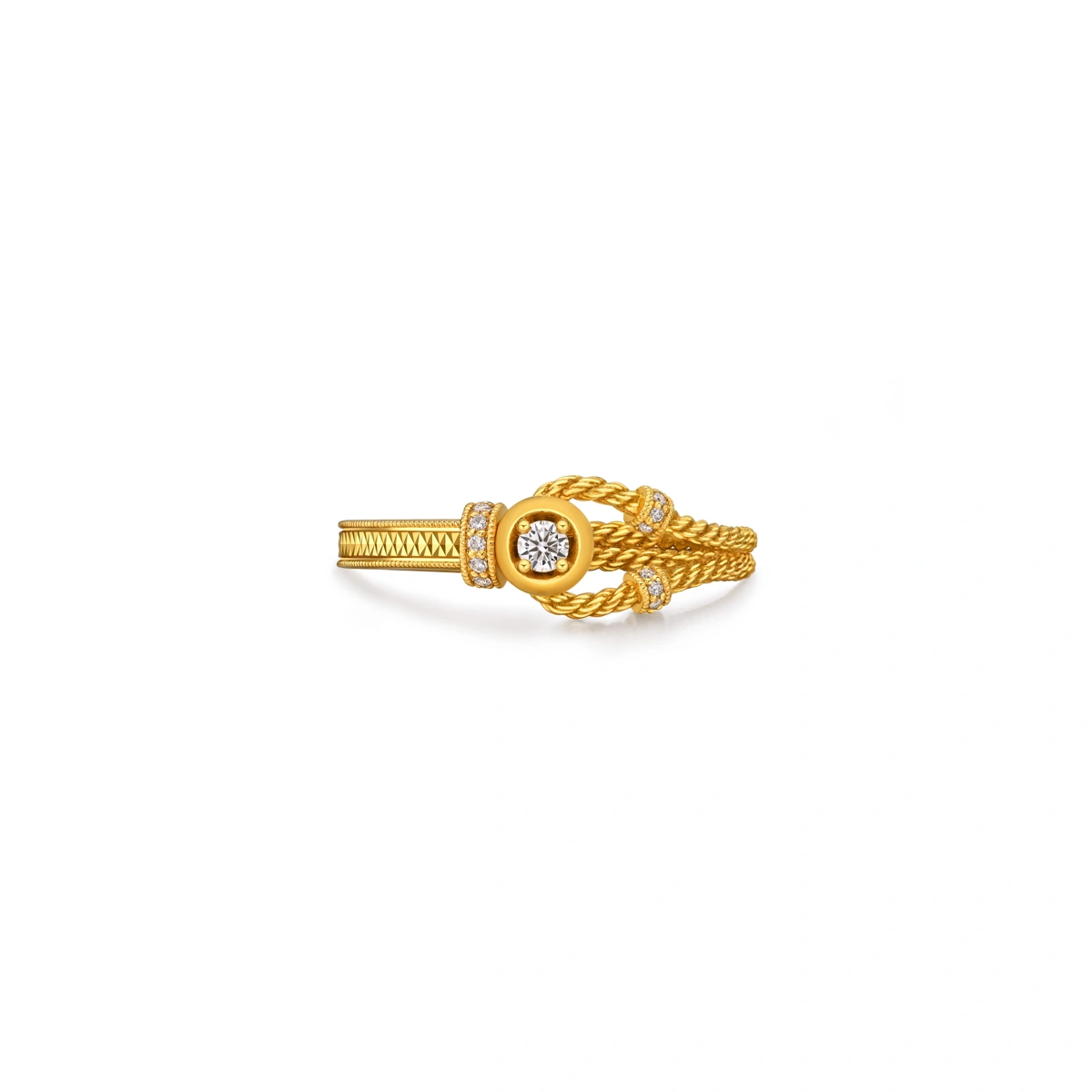 999 Gold Diamond ring