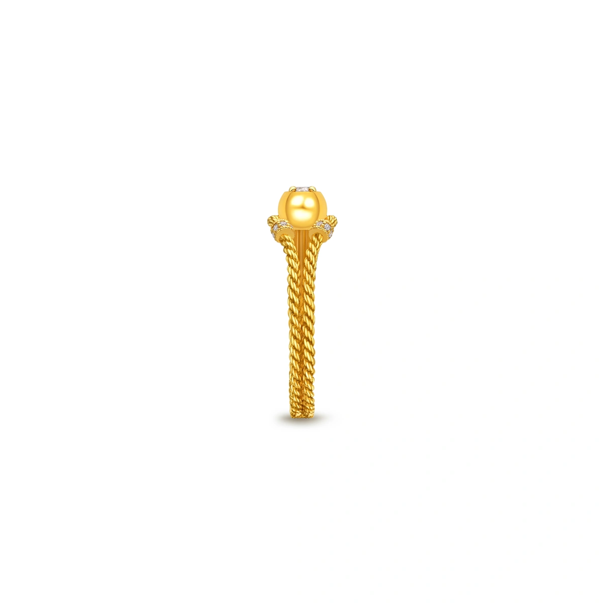 999 Gold Diamond ring