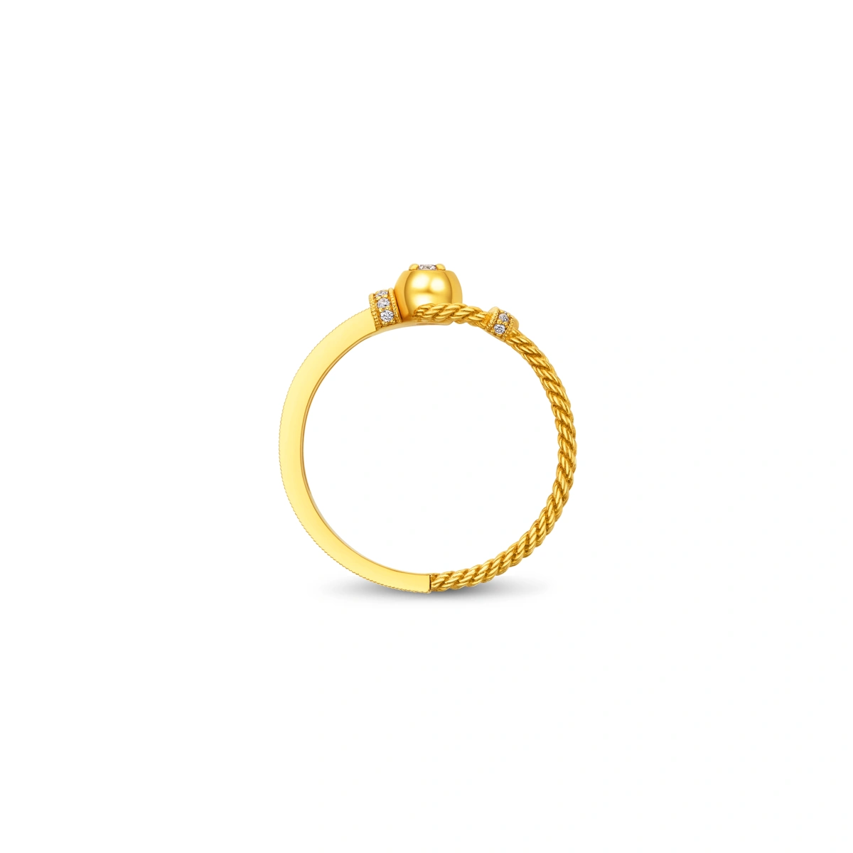 999 Gold Diamond ring