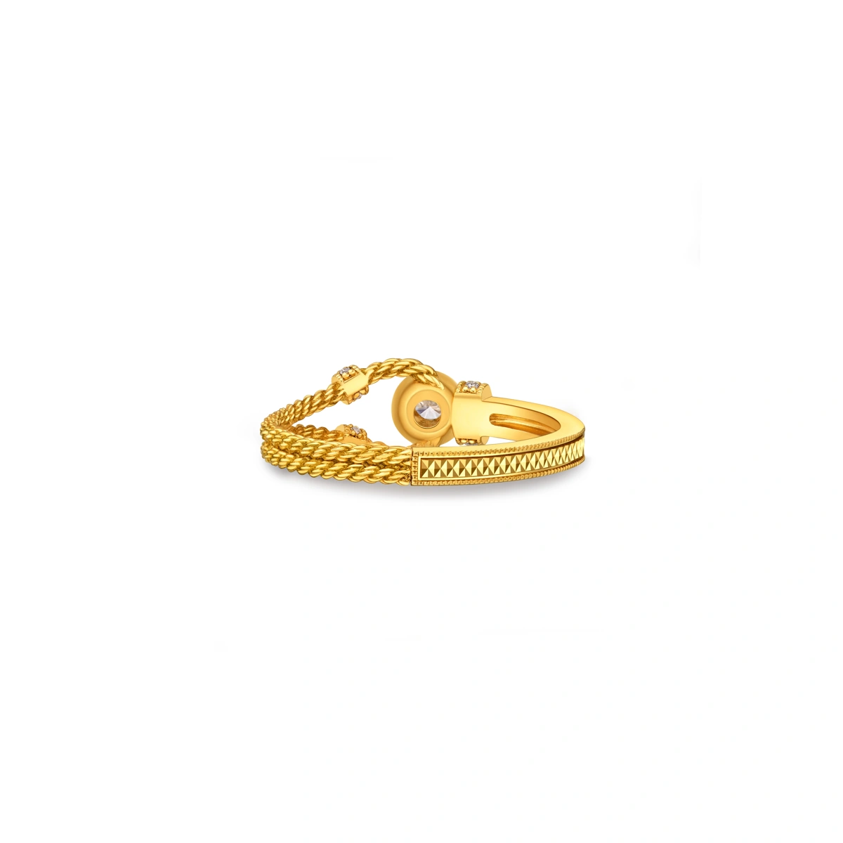 999 Gold Diamond ring