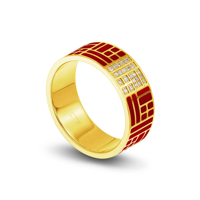 999 Gold Diamond ring