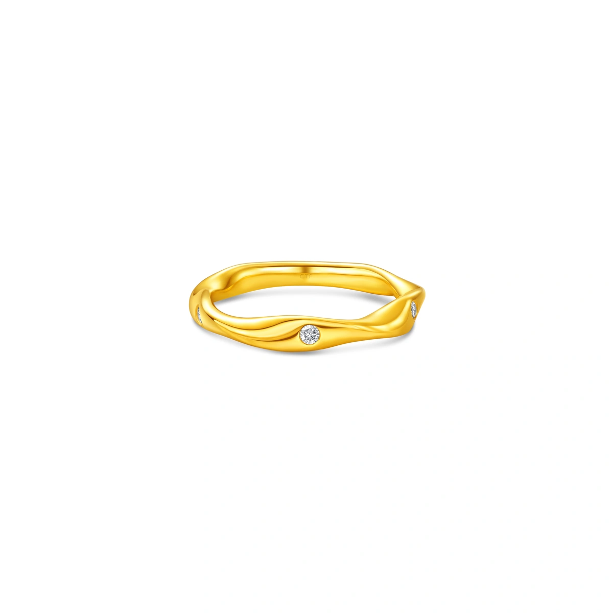999 Gold Diamond ring
