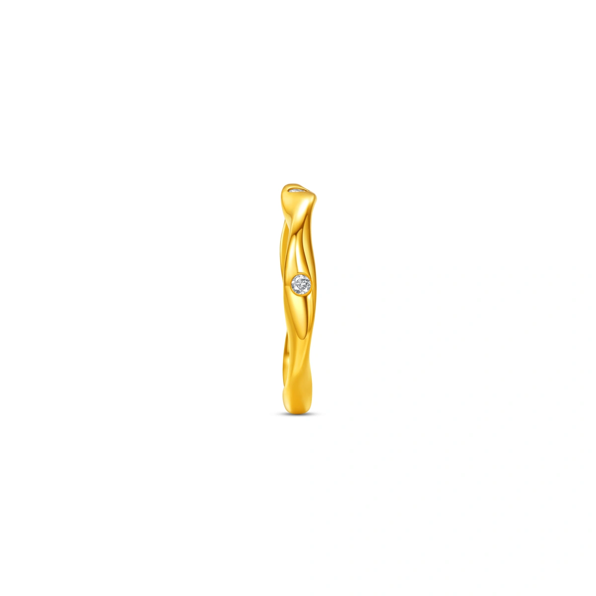 999 Gold Diamond ring