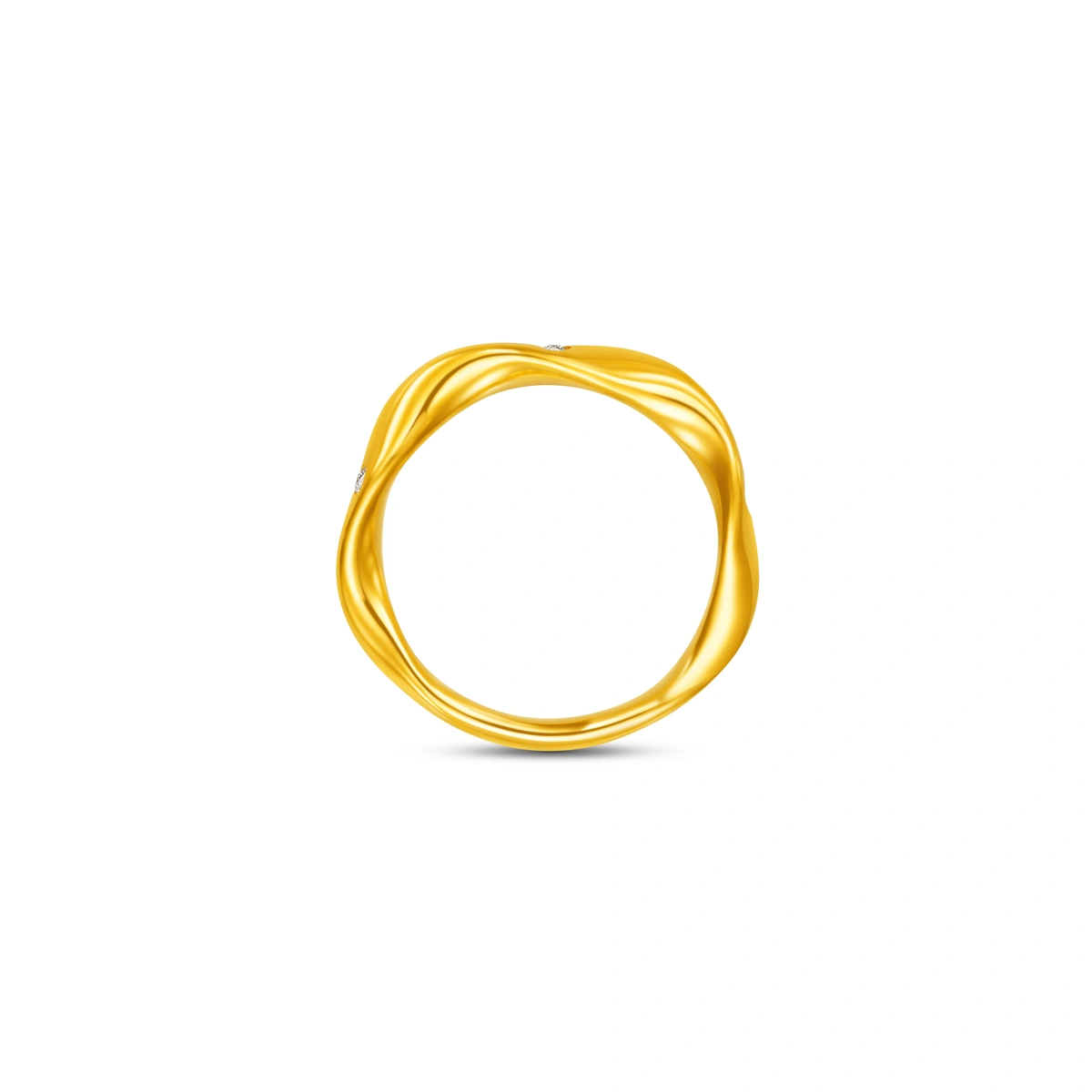 999 Gold Diamond ring