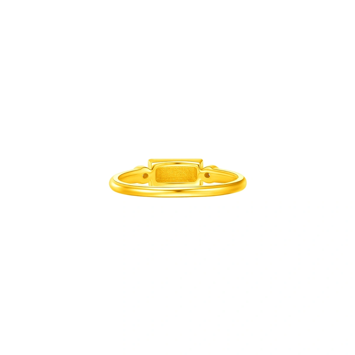 小金條999足金鑲天然鑽石戒指