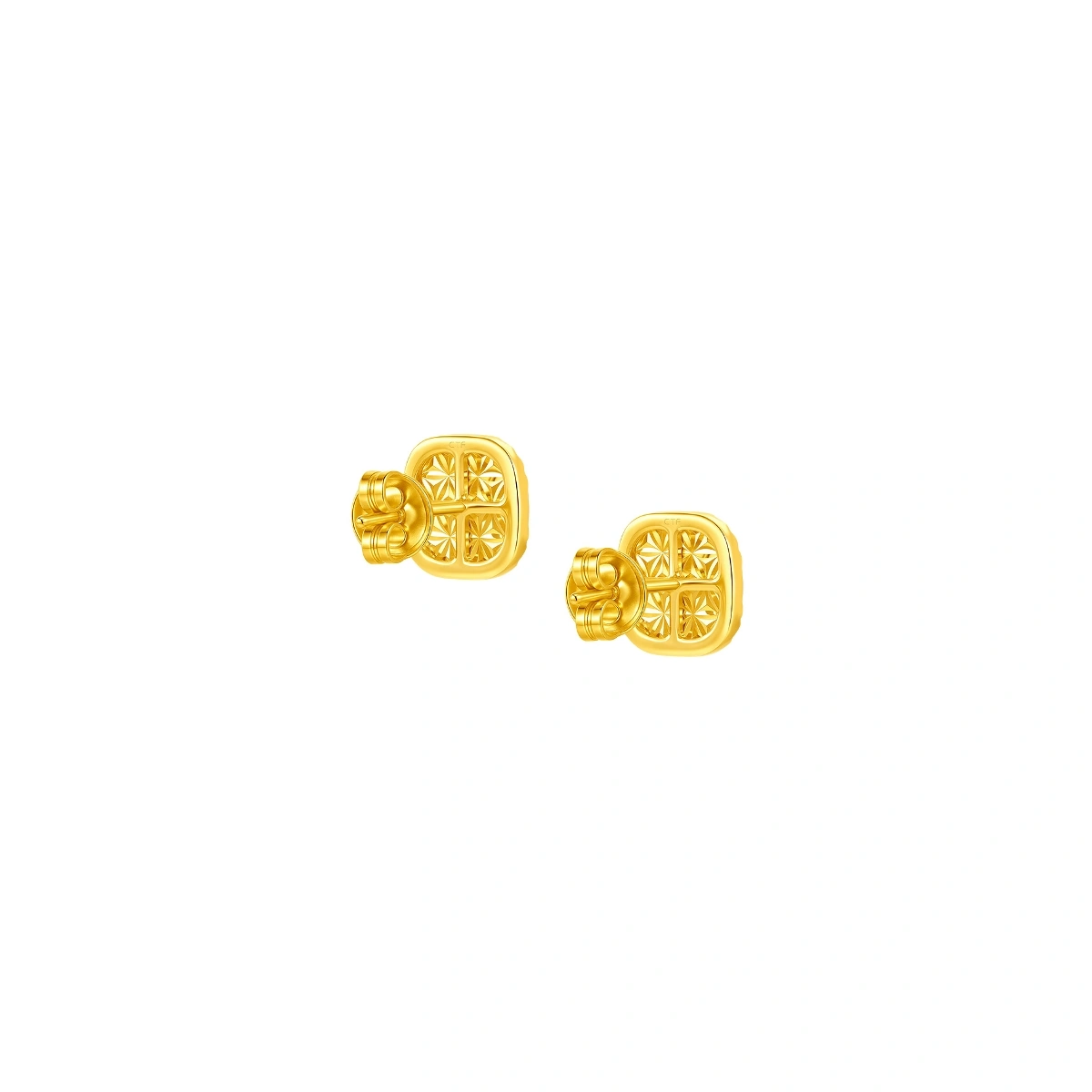 999 Gold Diamond earrings