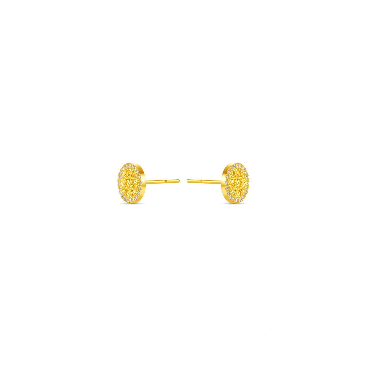 999 Gold Diamond earrings