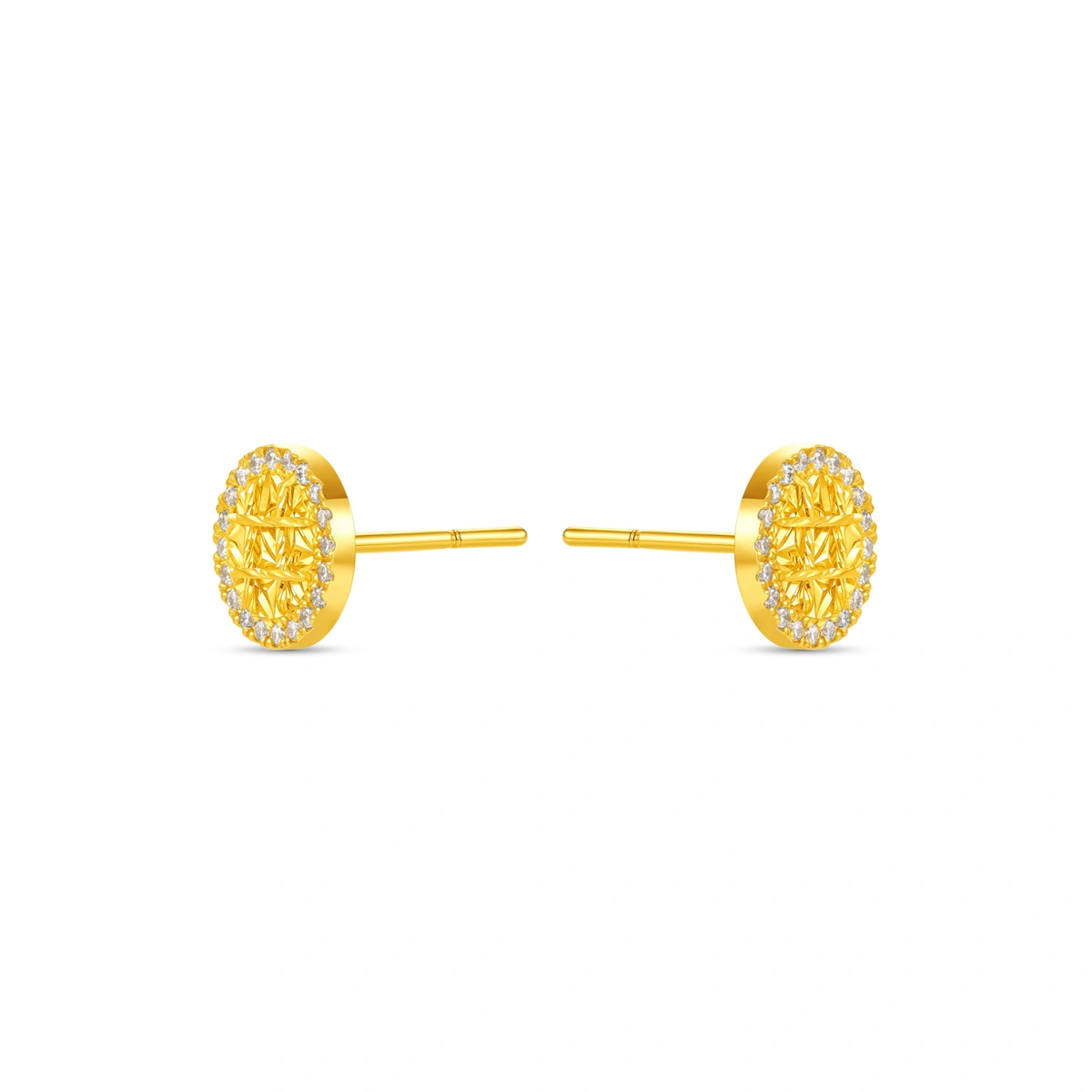 999 Gold Diamond earrings