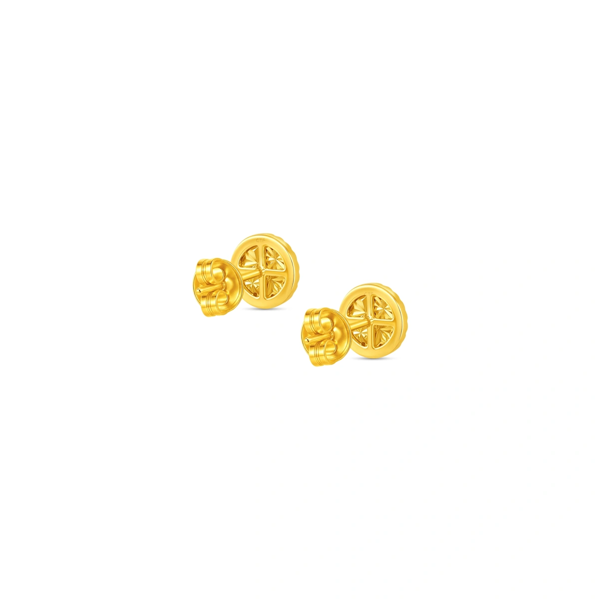 999 Gold Diamond earrings