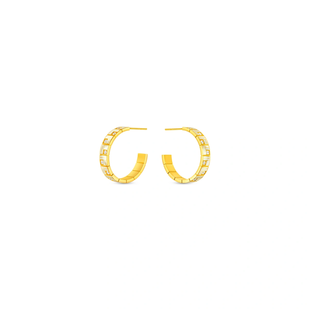 999 Gold Diamond earrings