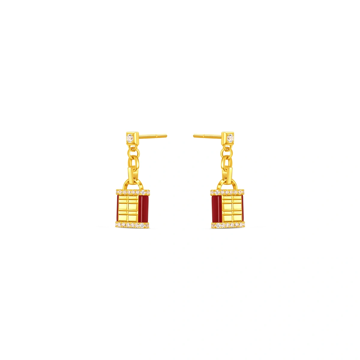 999 Gold Diamond earrings
