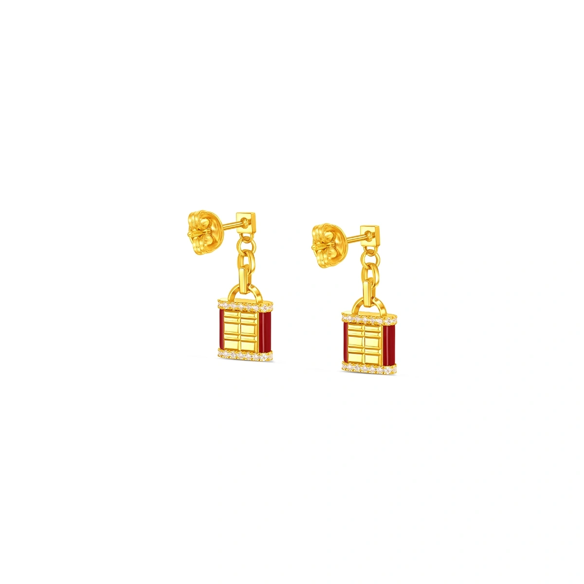 999 Gold Diamond earrings