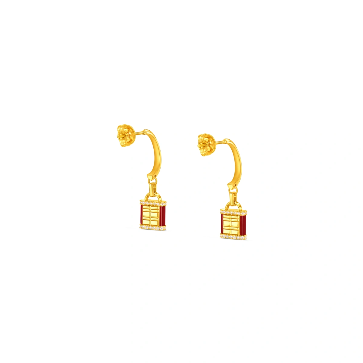 999 Gold Diamond earrings