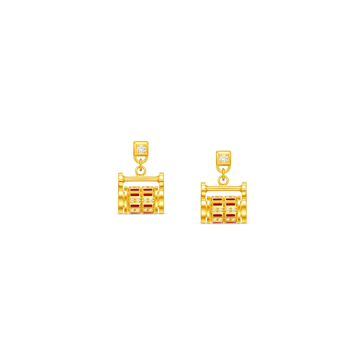999 Gold Diamond earrings