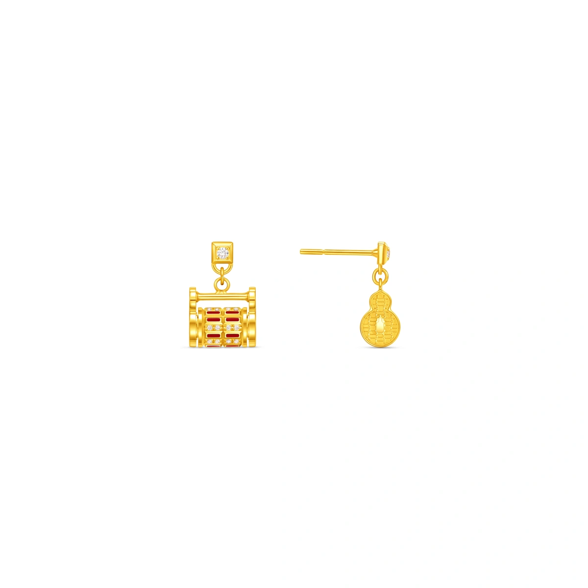 999 Gold Diamond earrings