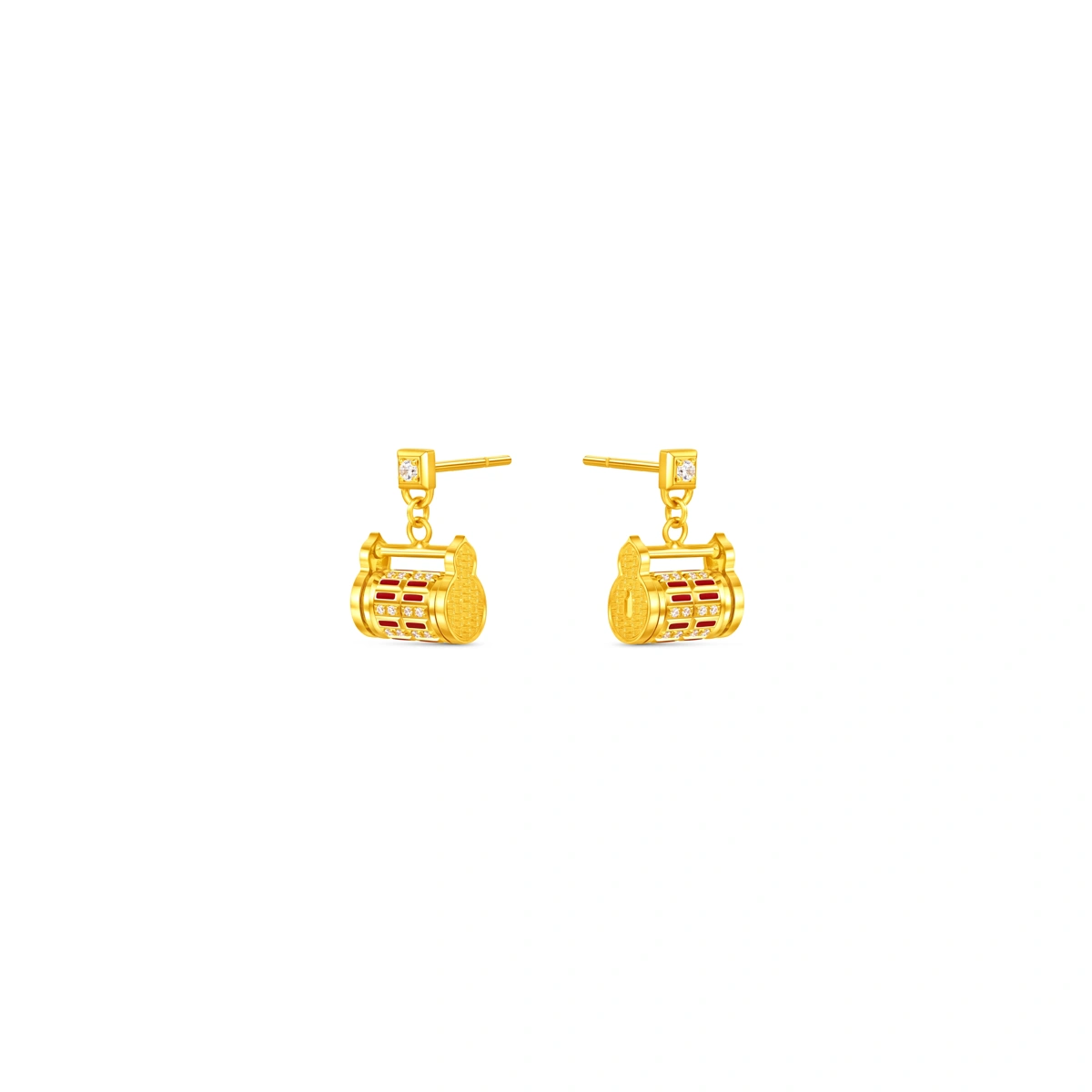 999 Gold Diamond earrings