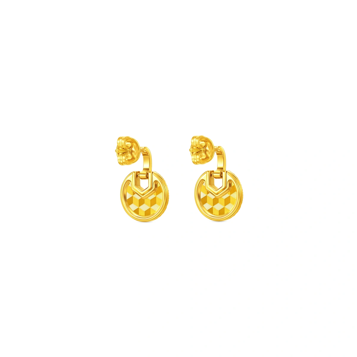 999 Gold Diamond earrings
