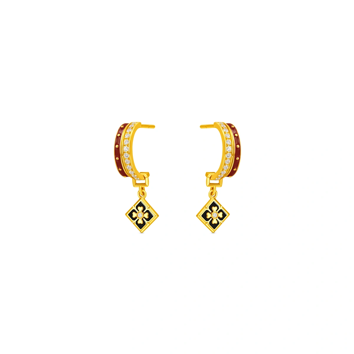 999 Gold Diamond earrings (pre-order 30 days)