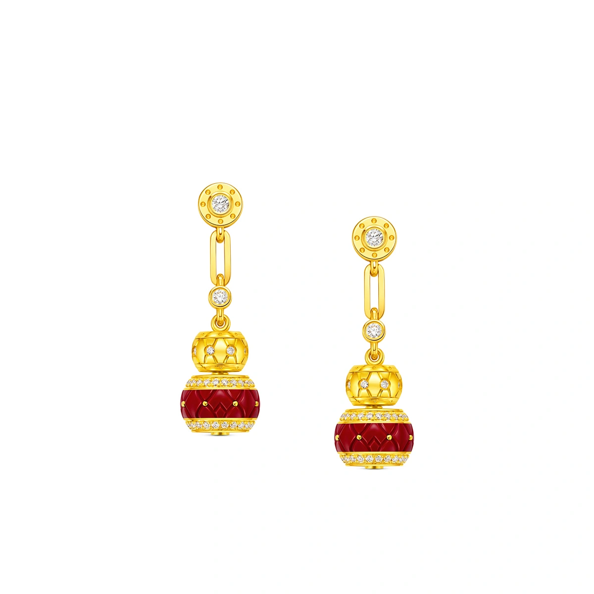 999 Gold Diamond earrings