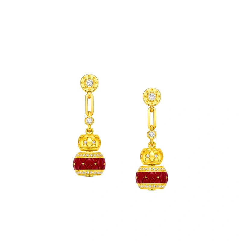 999 Gold Diamond earrings