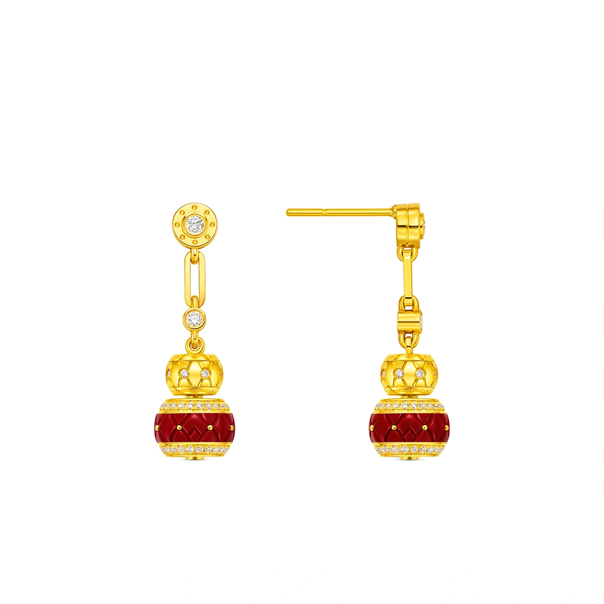 999 Gold Diamond earrings