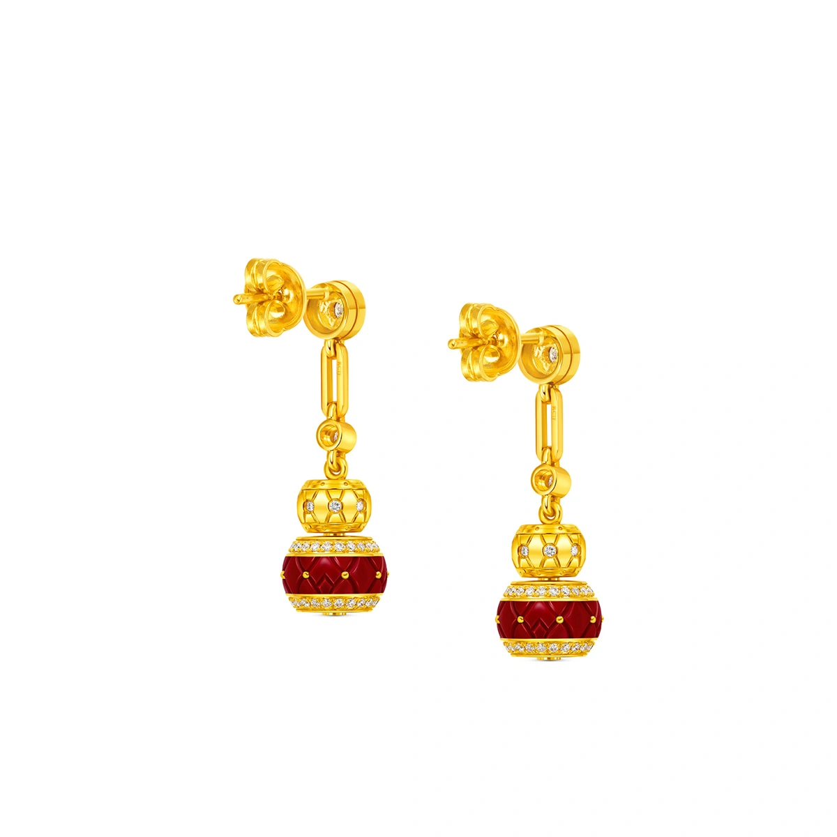 999 Gold Diamond earrings