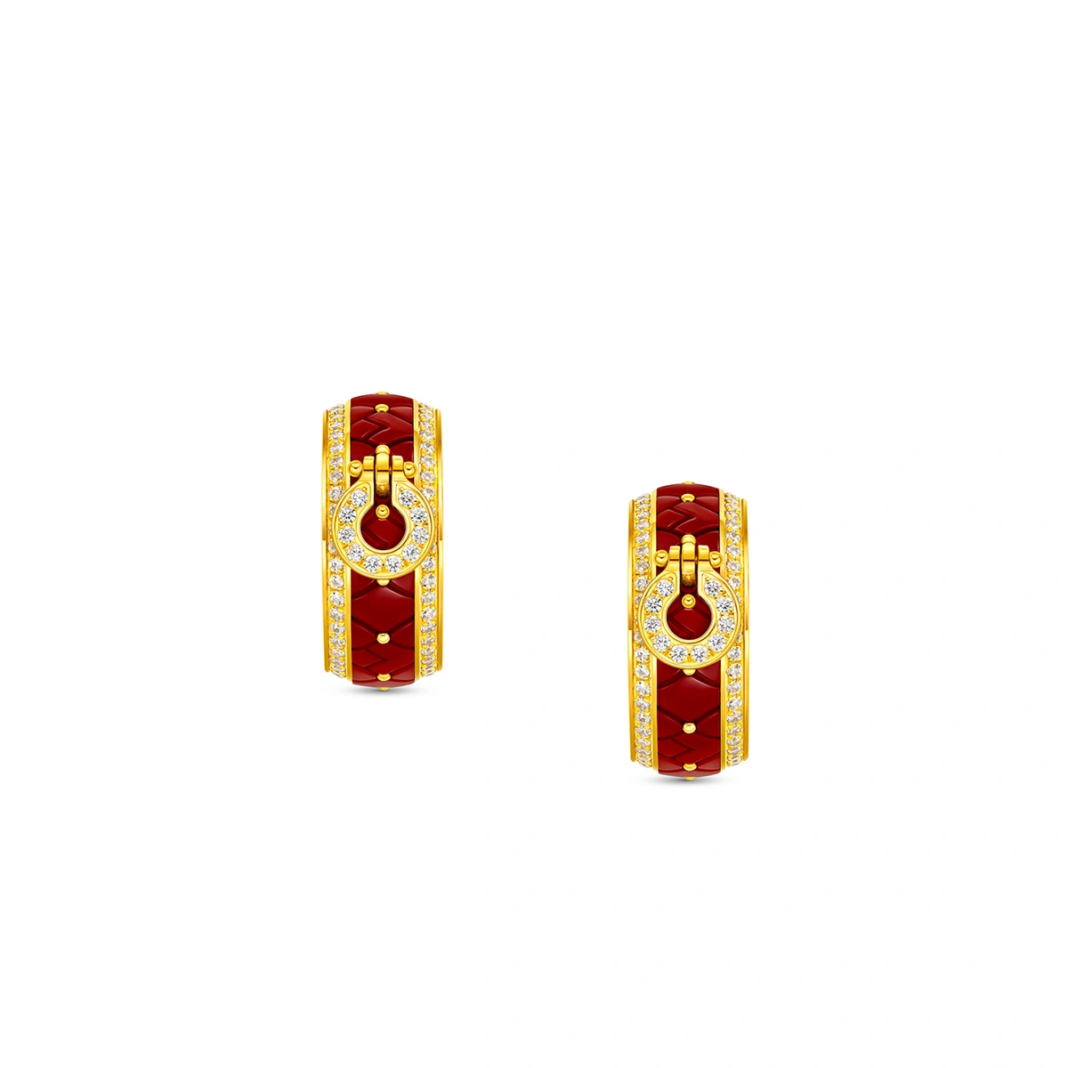 999 Gold Diamond earrings