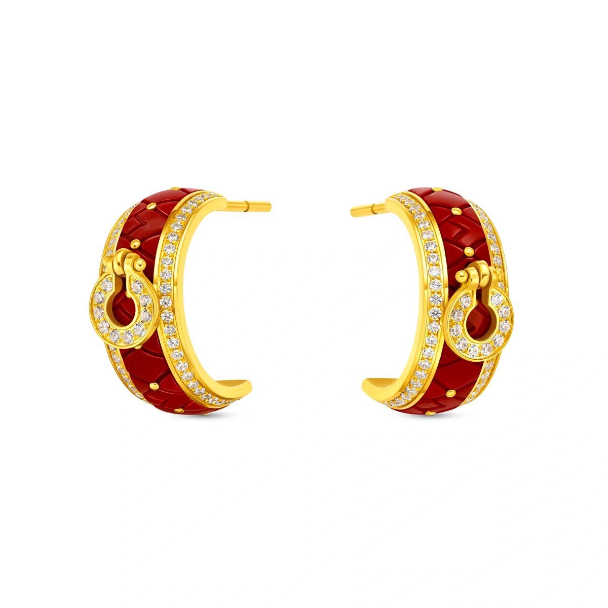 999 Gold Diamond earrings